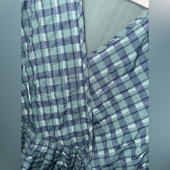 Madewell Plus Womens Marianna Puff-Sleeve Mini Dress in Plaid Size 4X EUC preppy - Picture 3 of 9